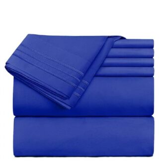 sapphire blue bed sheet set