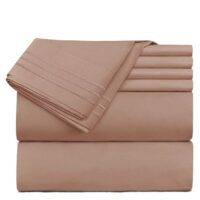 taupe bed sheet set