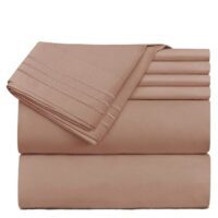 taupe bed sheet set