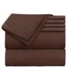 chocolate brown bed sheets