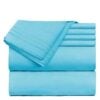 beach blue bed sheets