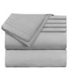 light silver bed sheets